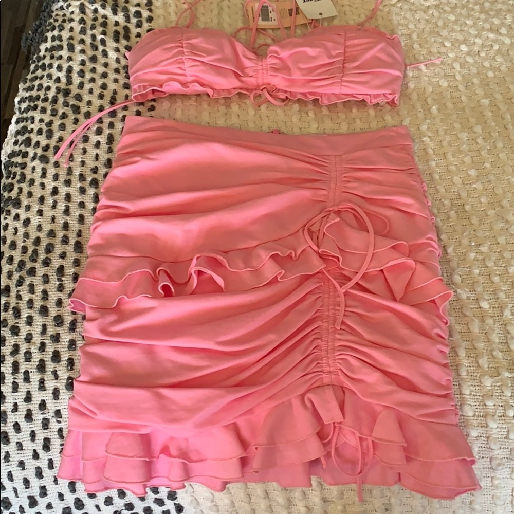 Tiger Mist pink skirt set